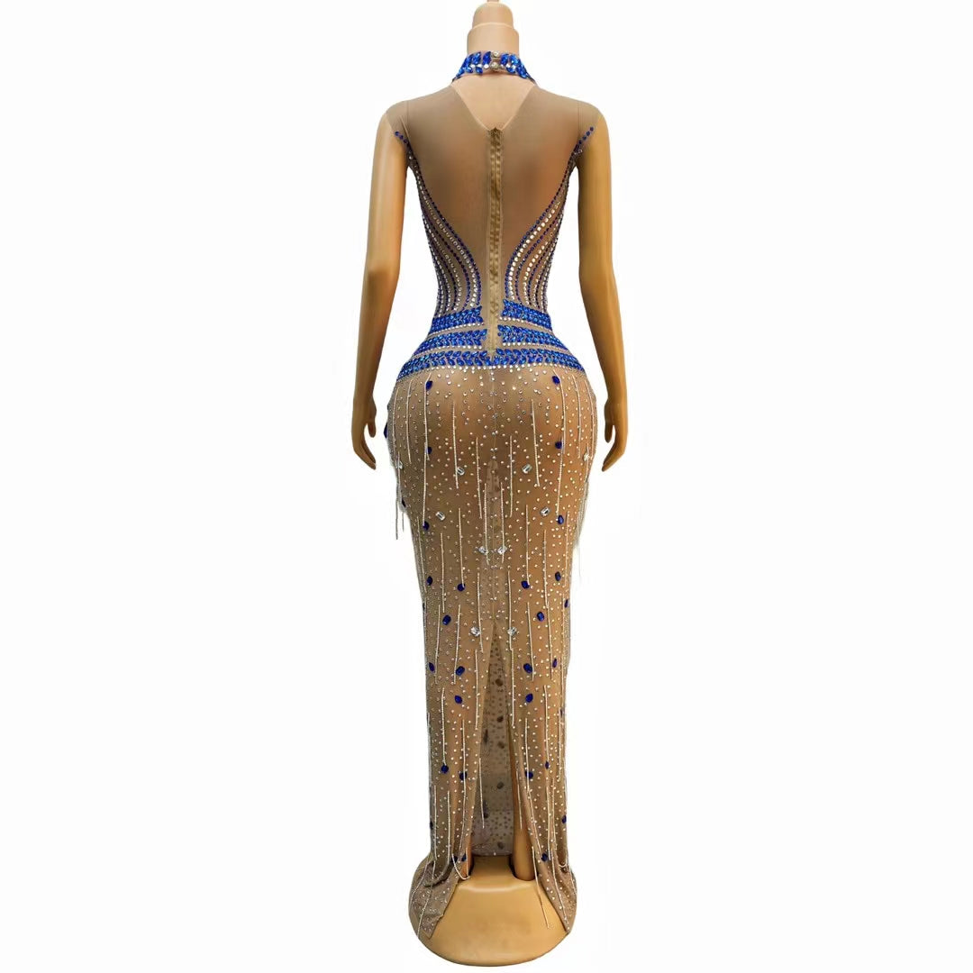 CELESINYI Shuijingling Crystal Aqua Gown