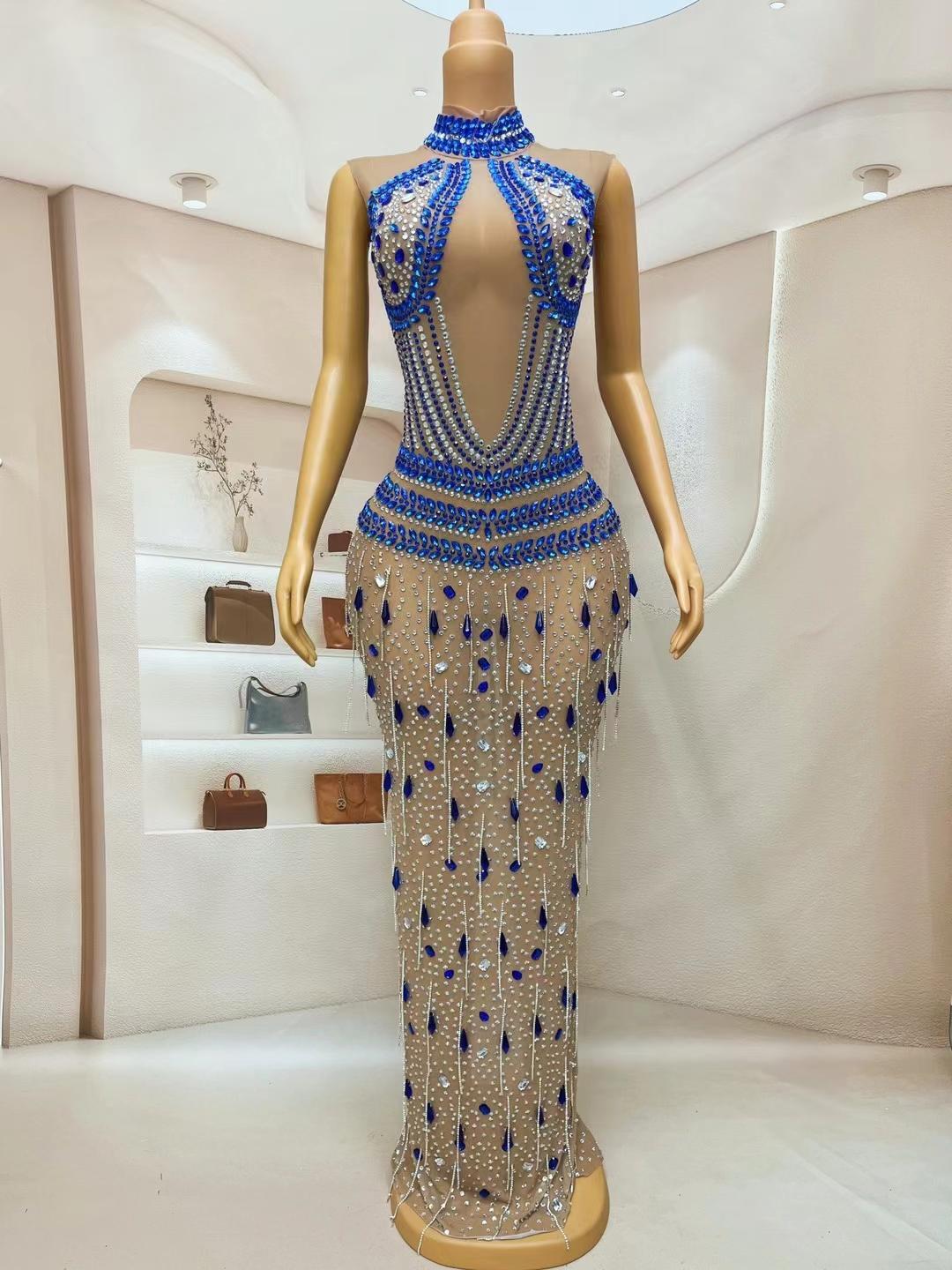 CELESINYI Shuijingling Crystal Aqua Gown