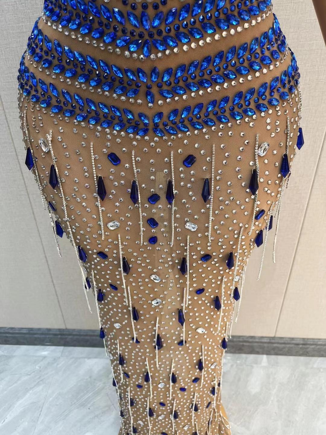 CELESINYI Shuijingling Crystal Aqua Gown