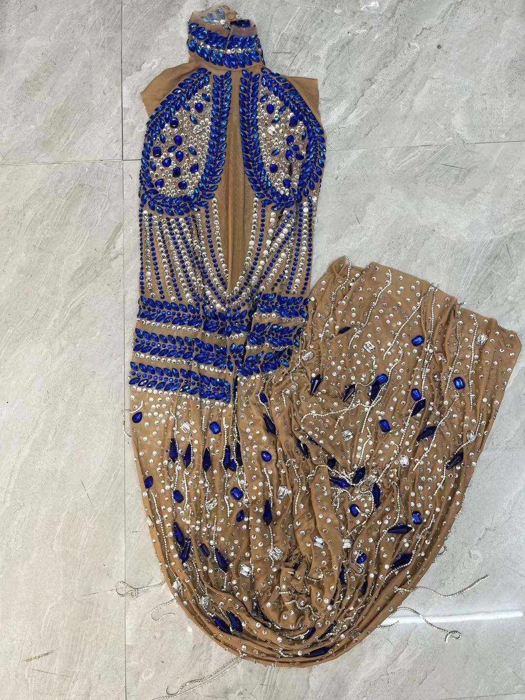 CELESINYI Shuijingling Crystal Aqua Gown