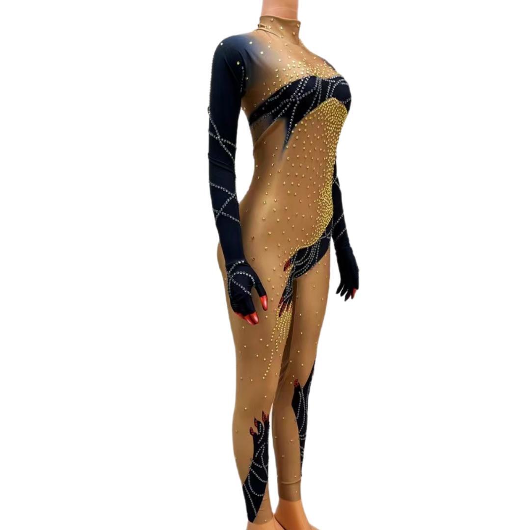 CELESINYI Moshou Crystal Claw Jumpsuit