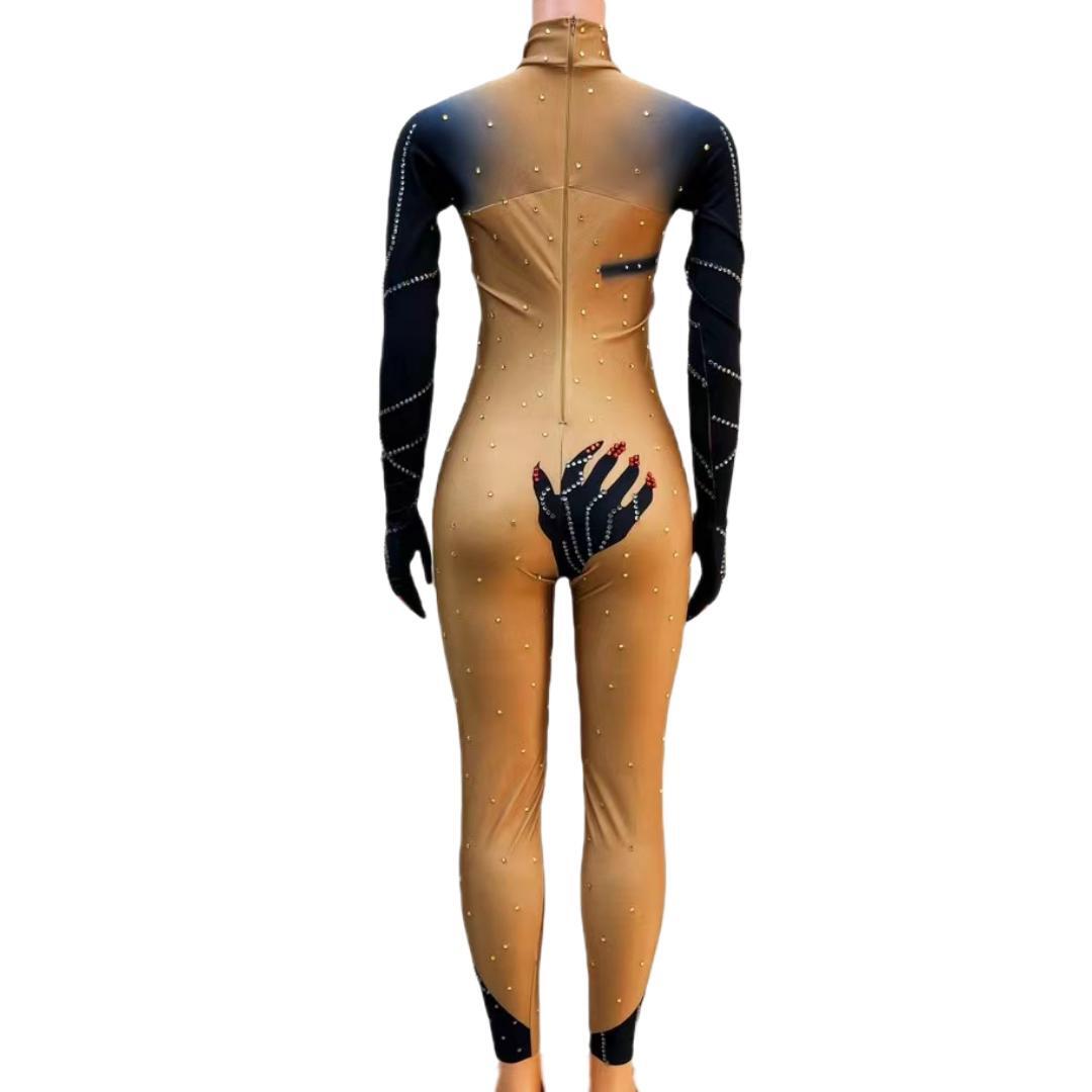 CELESINYI Moshou Crystal Claw Jumpsuit