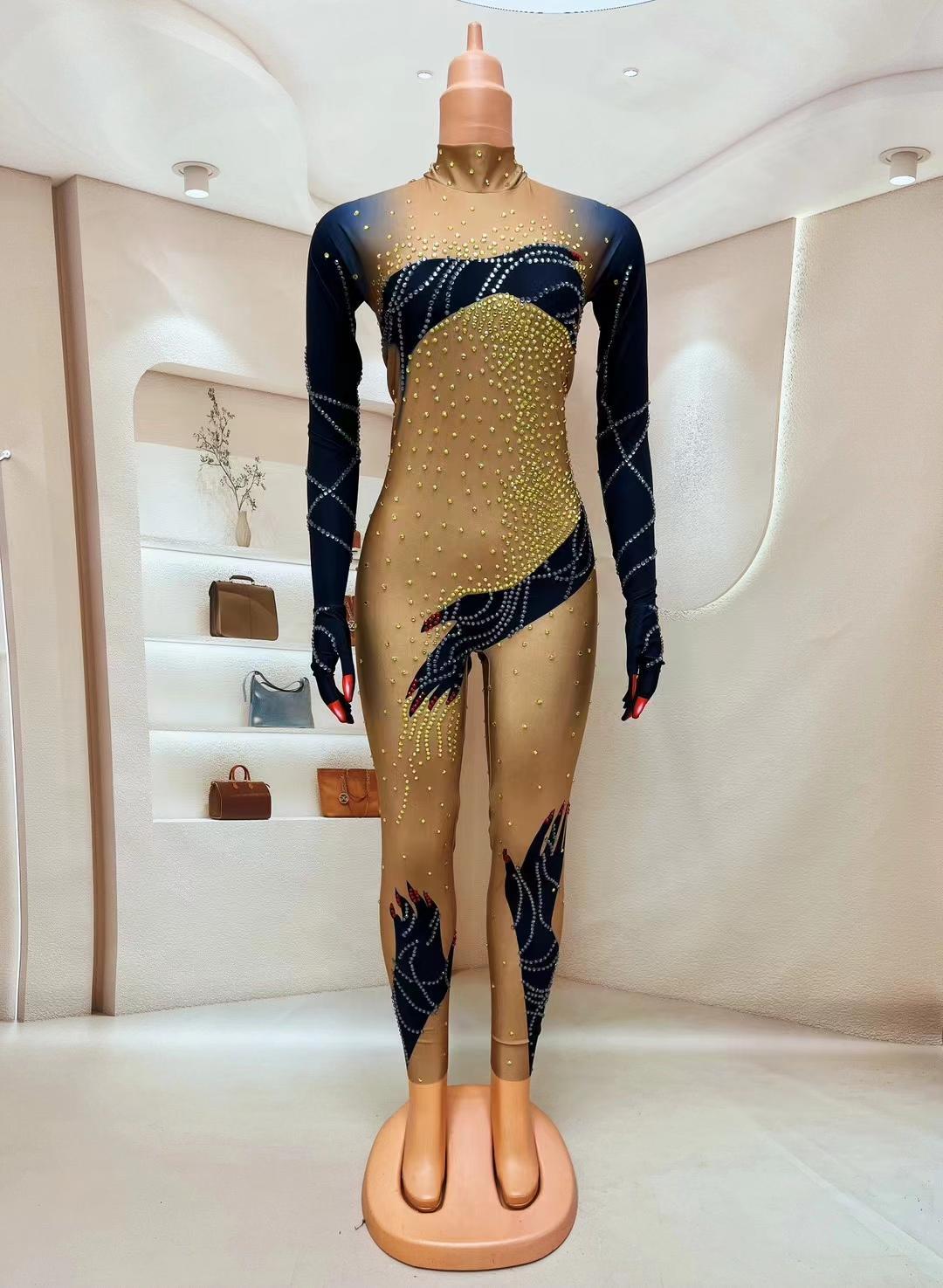 CELESINYI Moshou Crystal Claw Jumpsuit