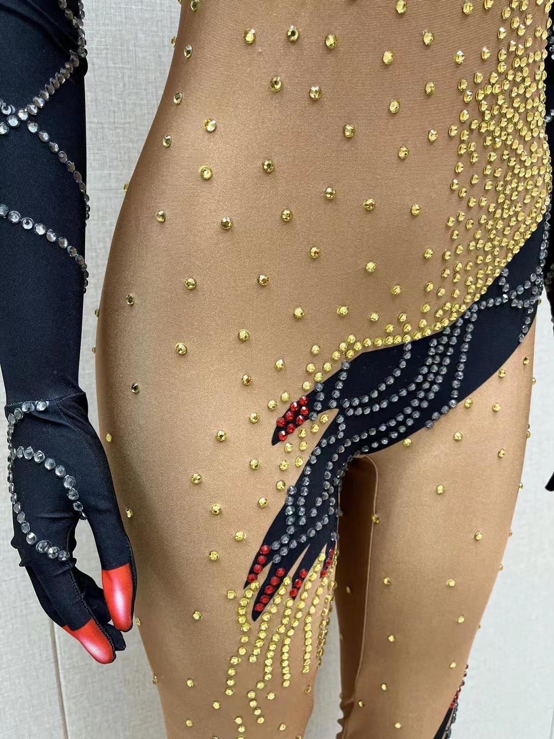 CELESINYI Moshou Crystal Claw Jumpsuit