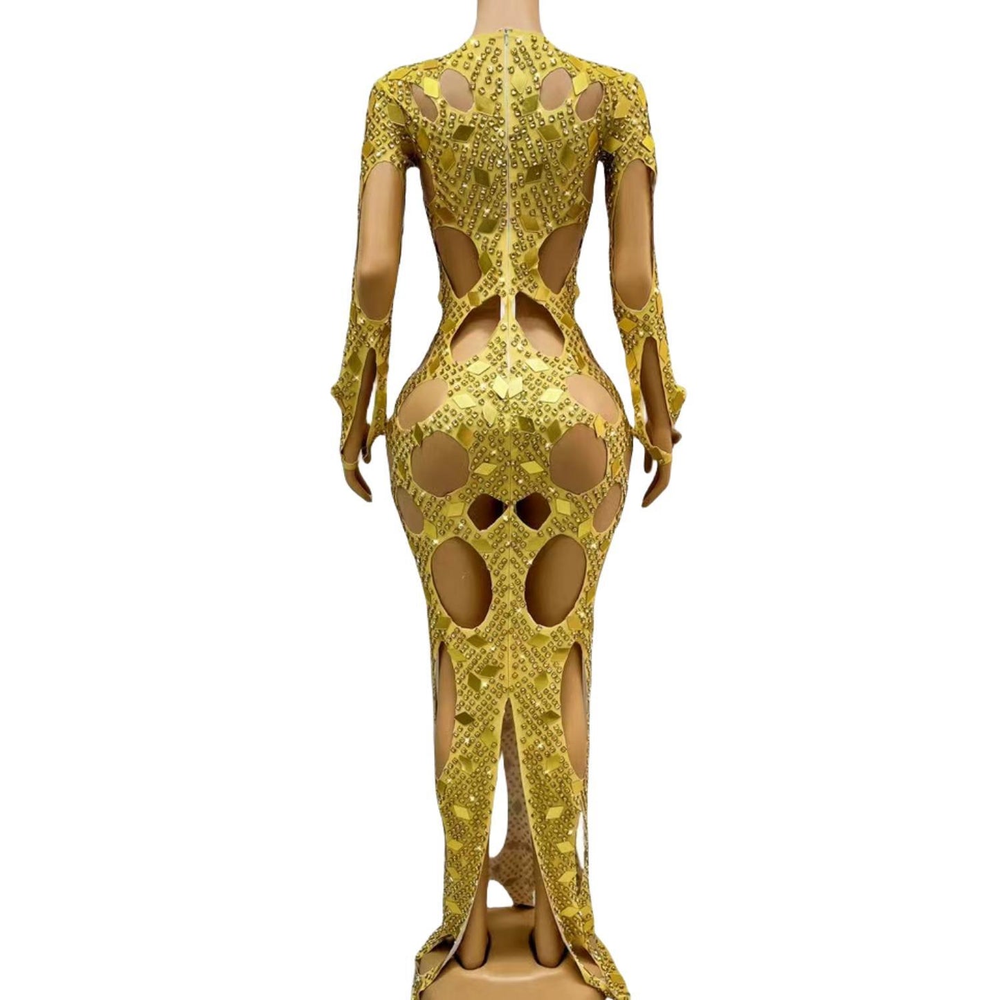 CELESINYI Dongdongqun Crystal Cage Gown