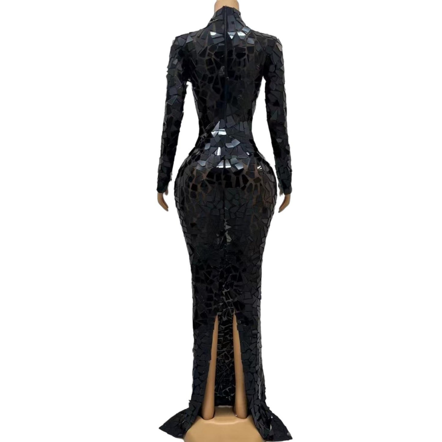 CELESINYI Furen Crystal Black Mirror Bodysuit
