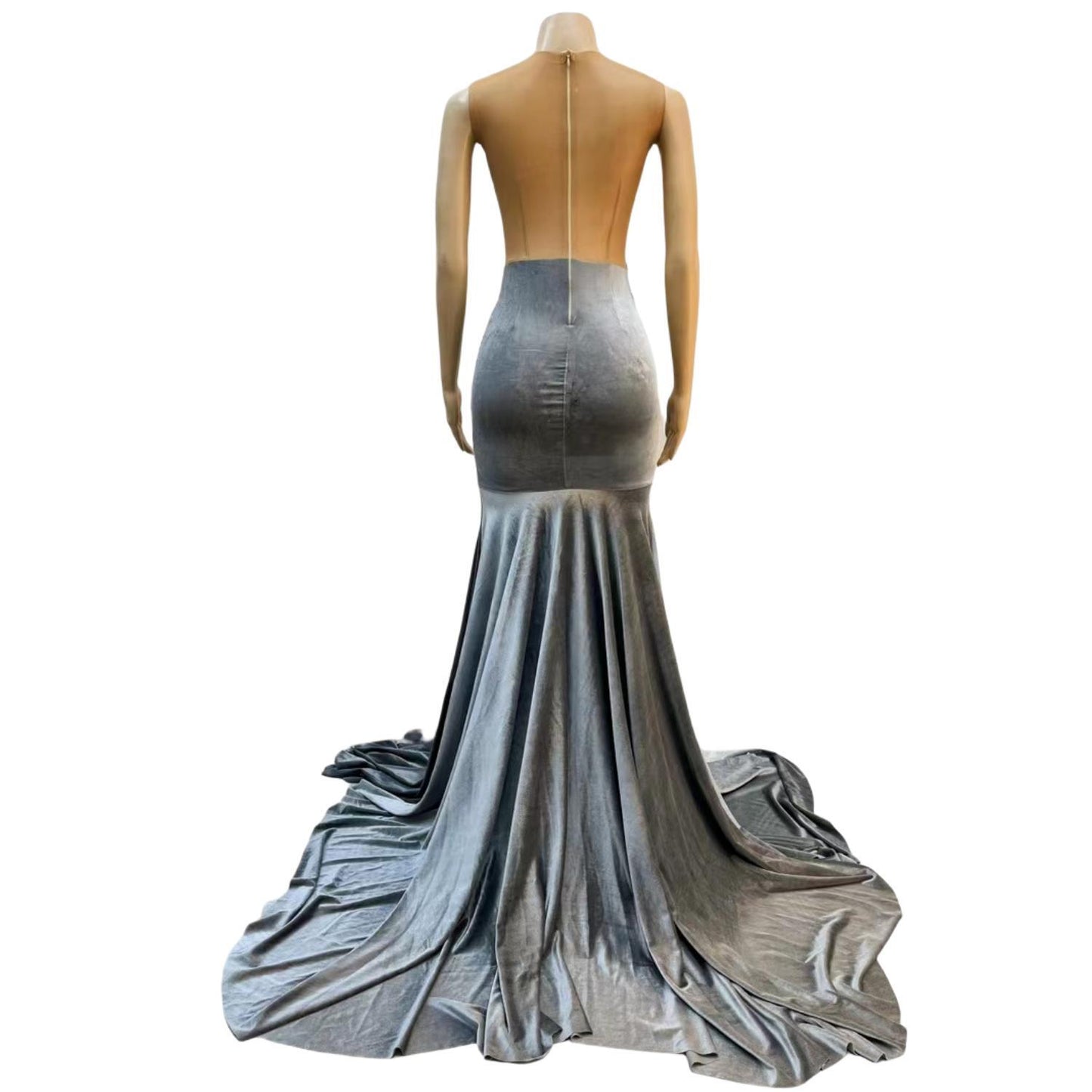 CELESINYI Yuanyang Crystal Mermaid Gown