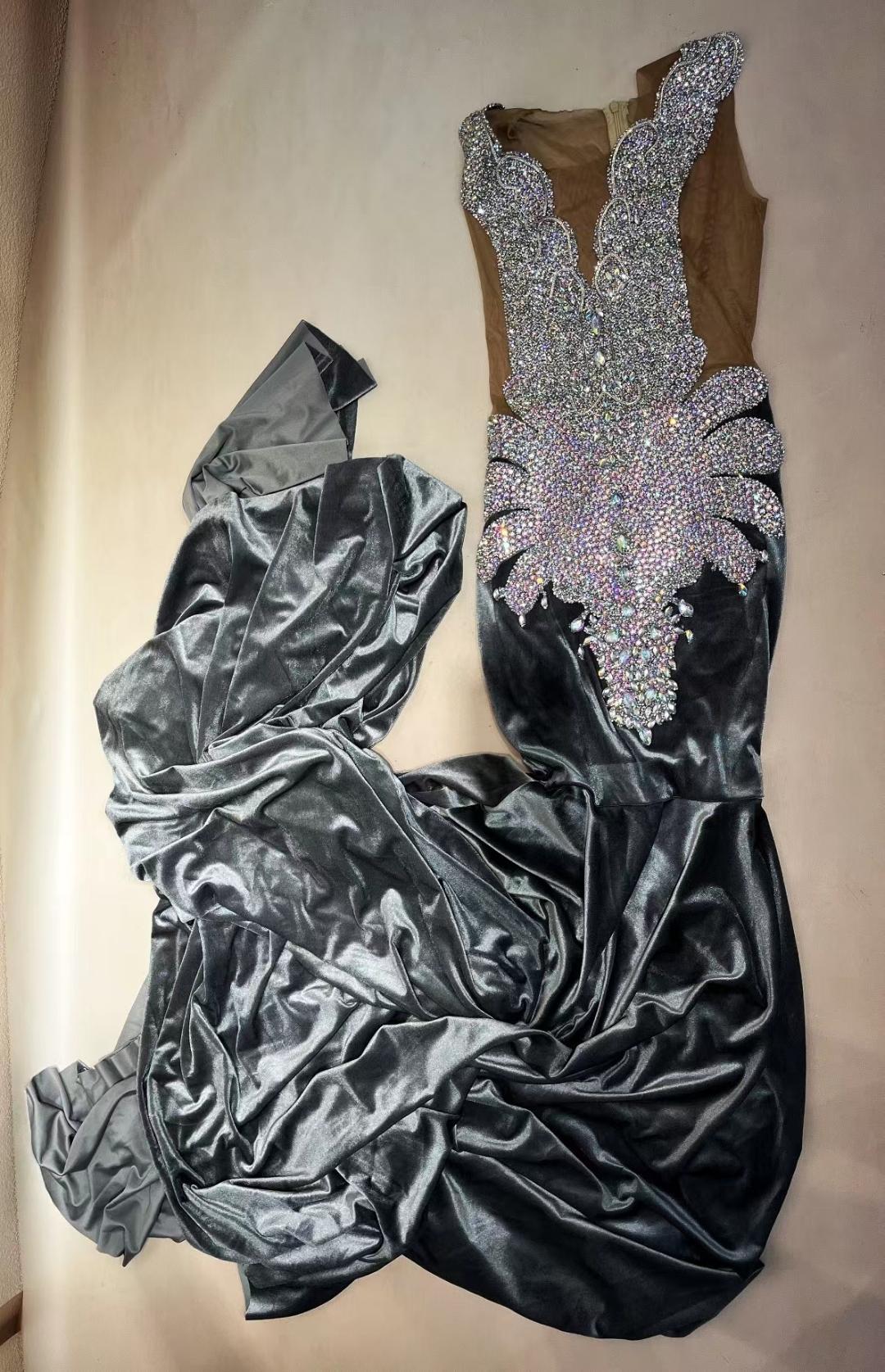 CELESINYI Yuanyang Crystal Mermaid Gown