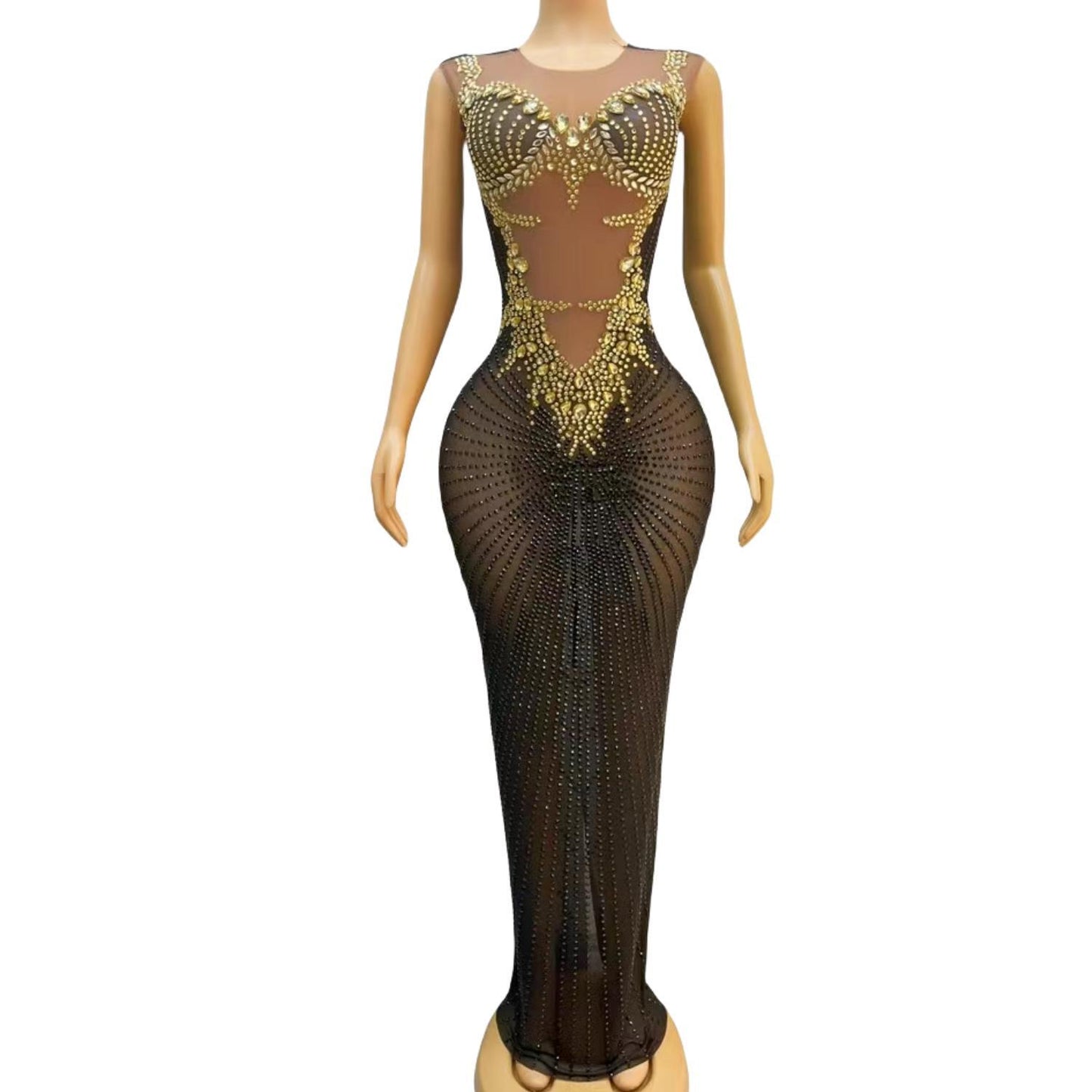 CELESINYI Chijin Crystal Black Gown
