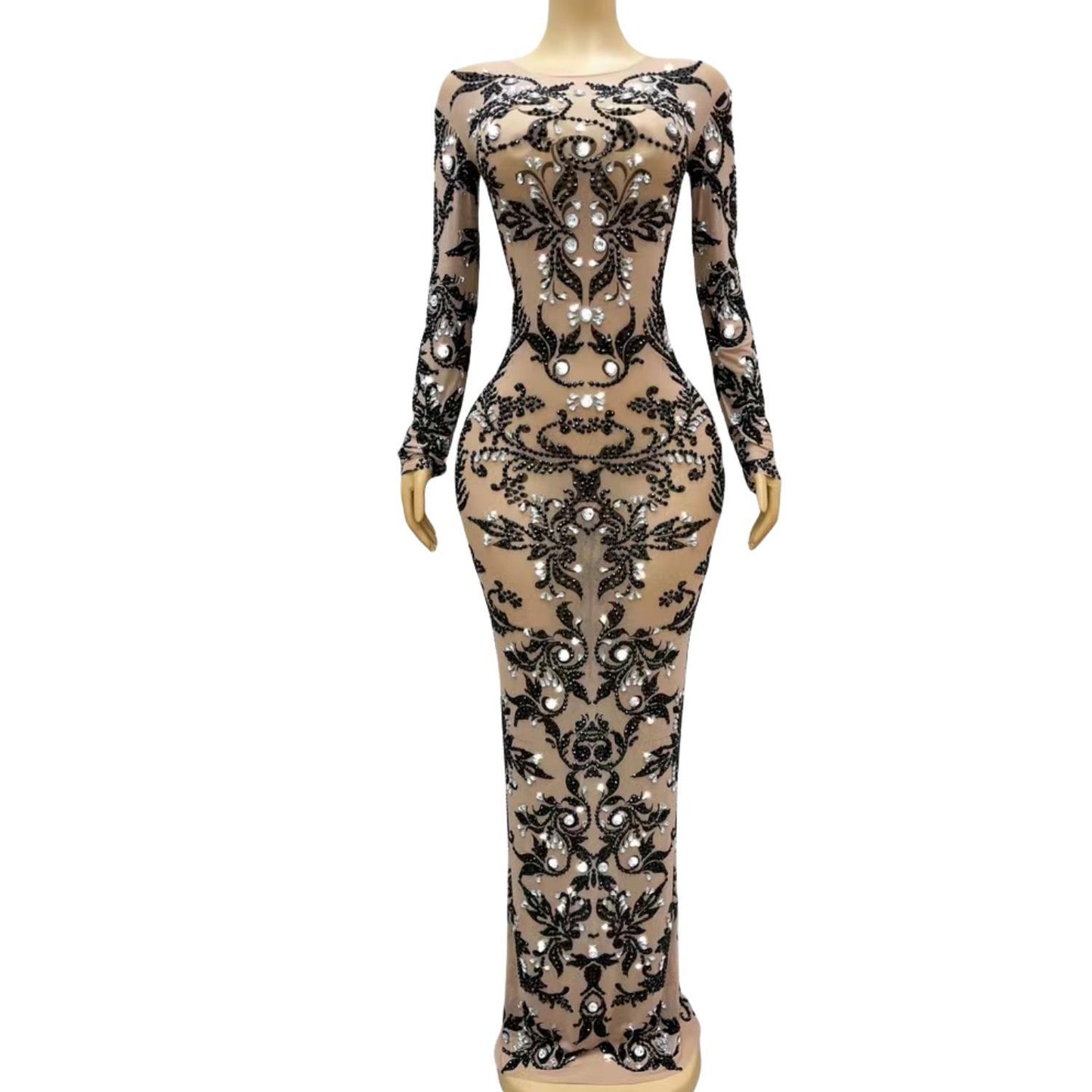 CELESINYI Heihua Crystal Baroque Gown