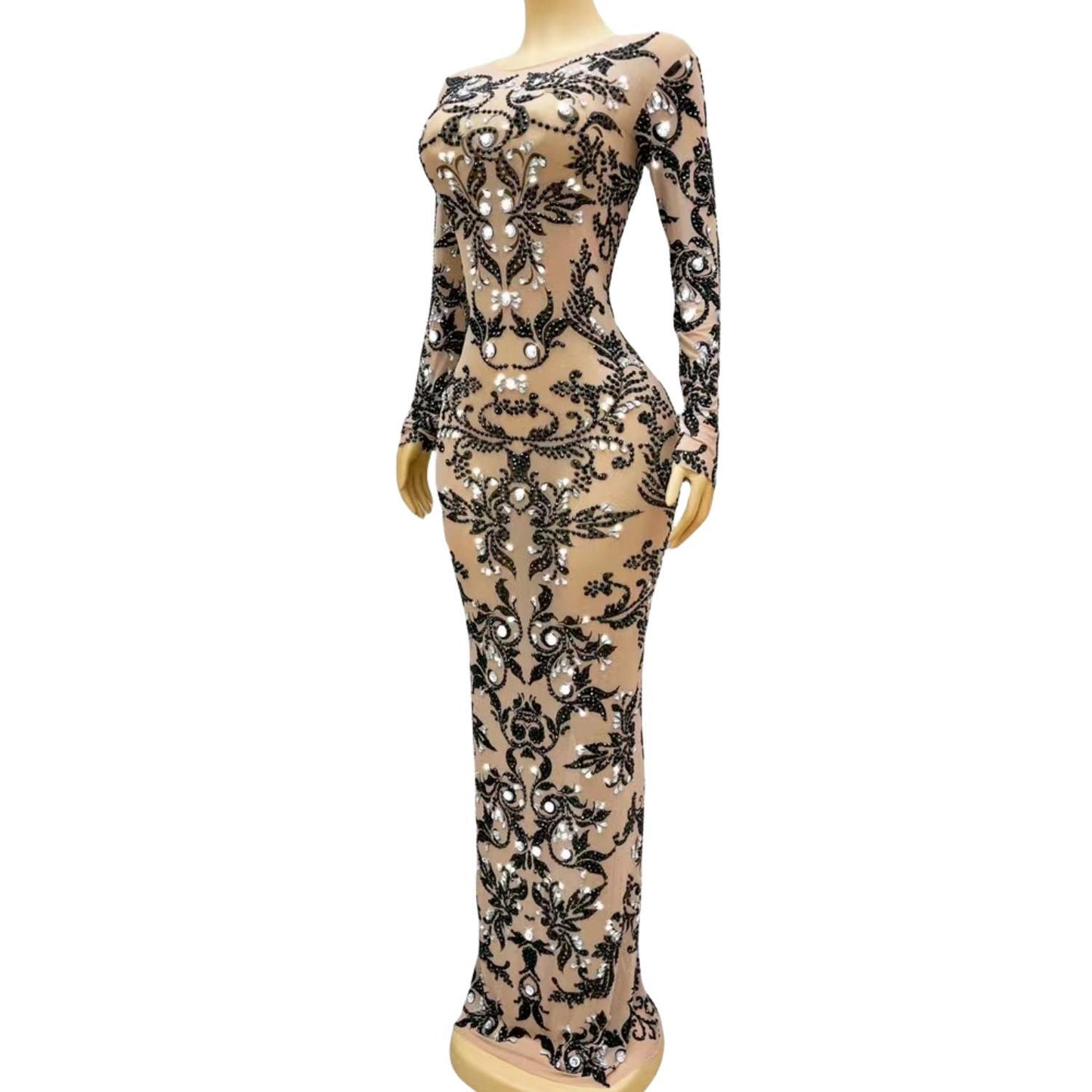 CELESINYI Heihua Crystal Baroque Gown