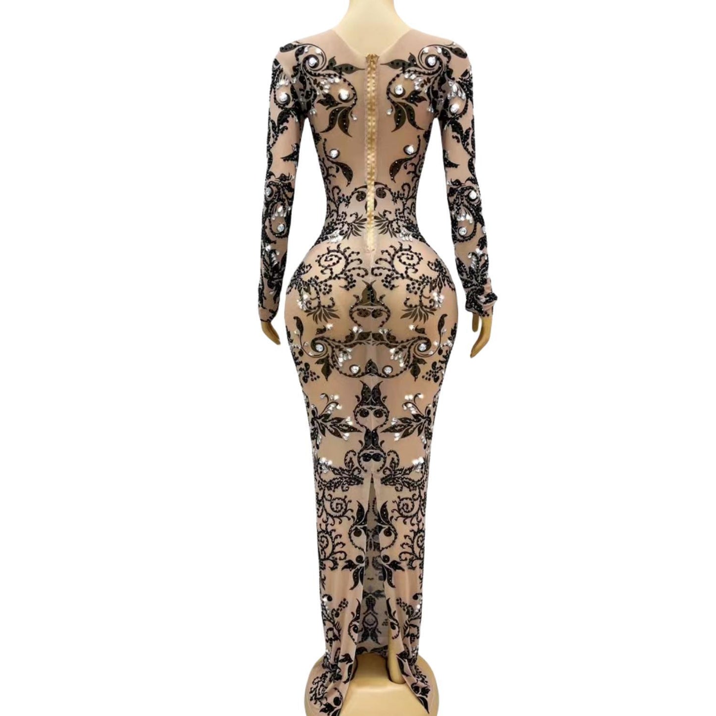 CELESINYI Heihua Crystal Baroque Gown