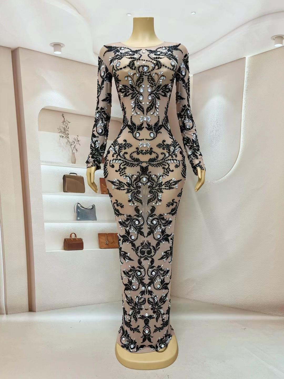 CELESINYI Heihua Crystal Baroque Gown