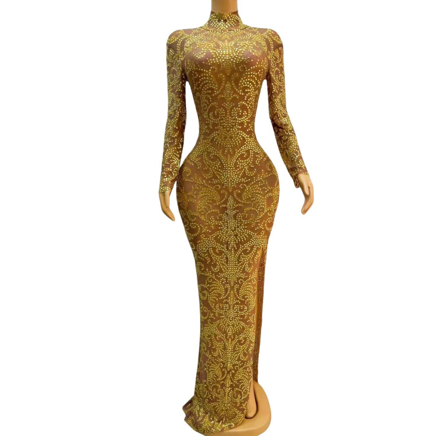 CELESINYI Gongting Crystal Baroque Gown