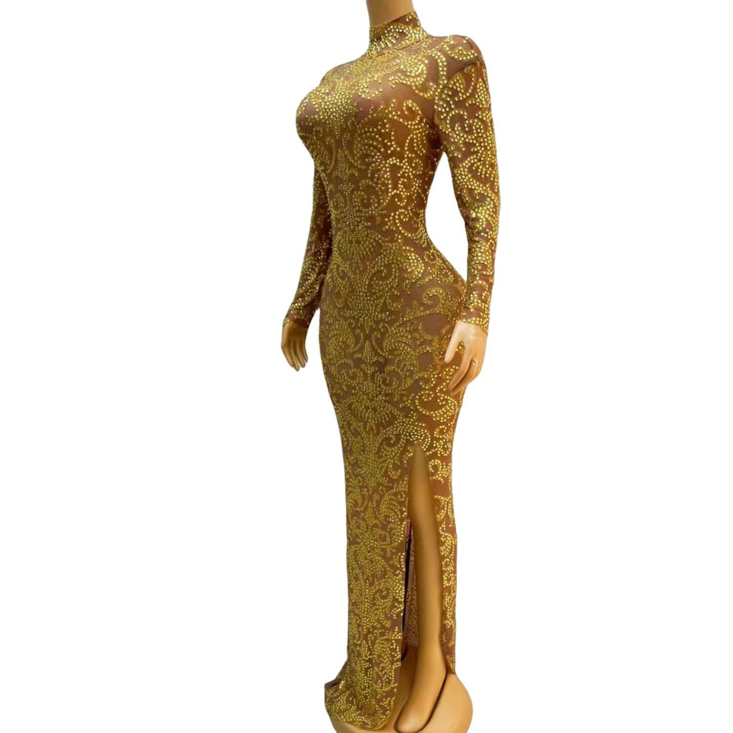 CELESINYI Gongting Crystal Baroque Gown