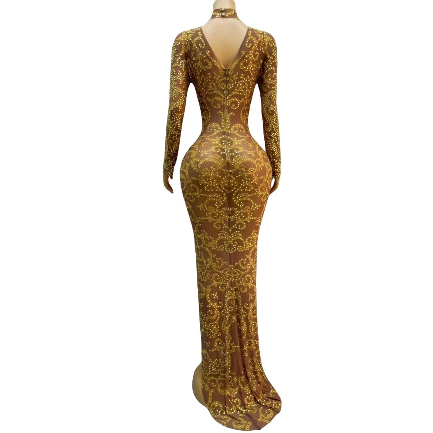 CELESINYI Gongting Crystal Baroque Gown