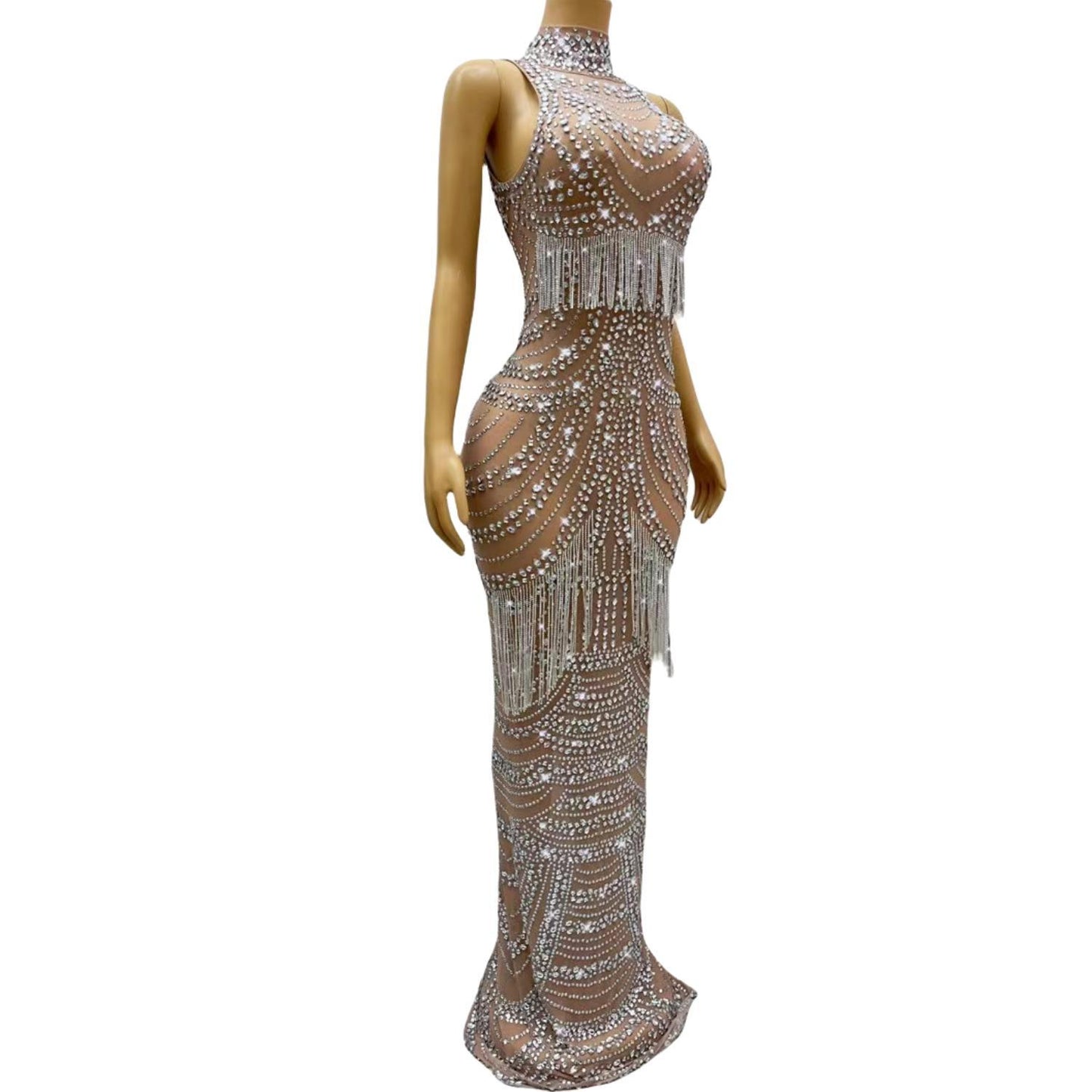 CELESINYI Quanbo Crystal Jazz Gown