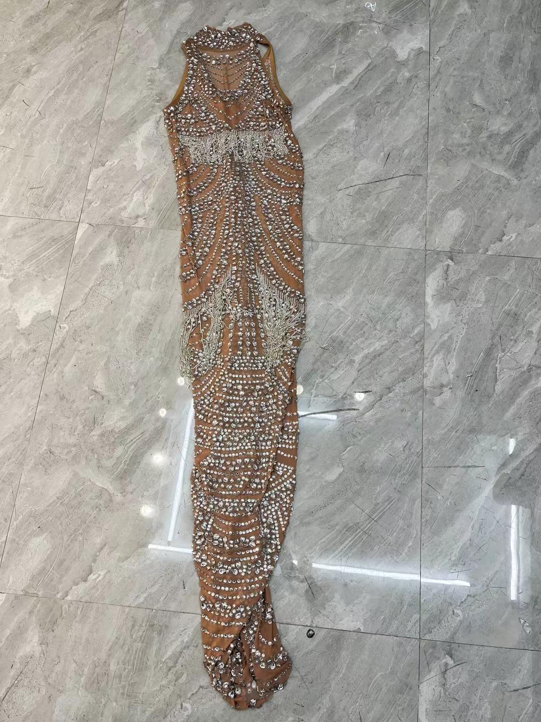 CELESINYI Quanbo Crystal Jazz Gown