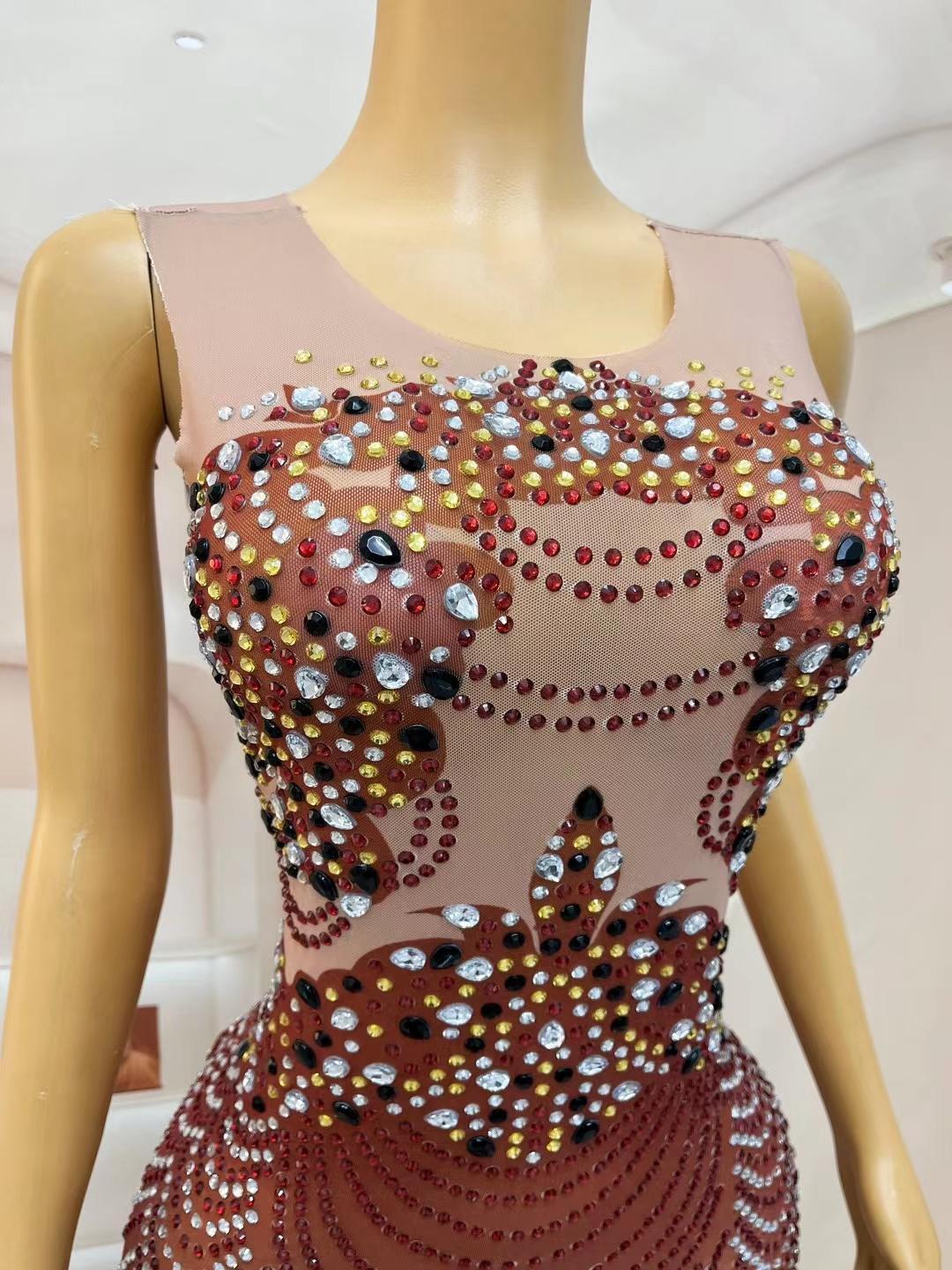 CELESINYI Huoyanniao Crystal Flame Gown