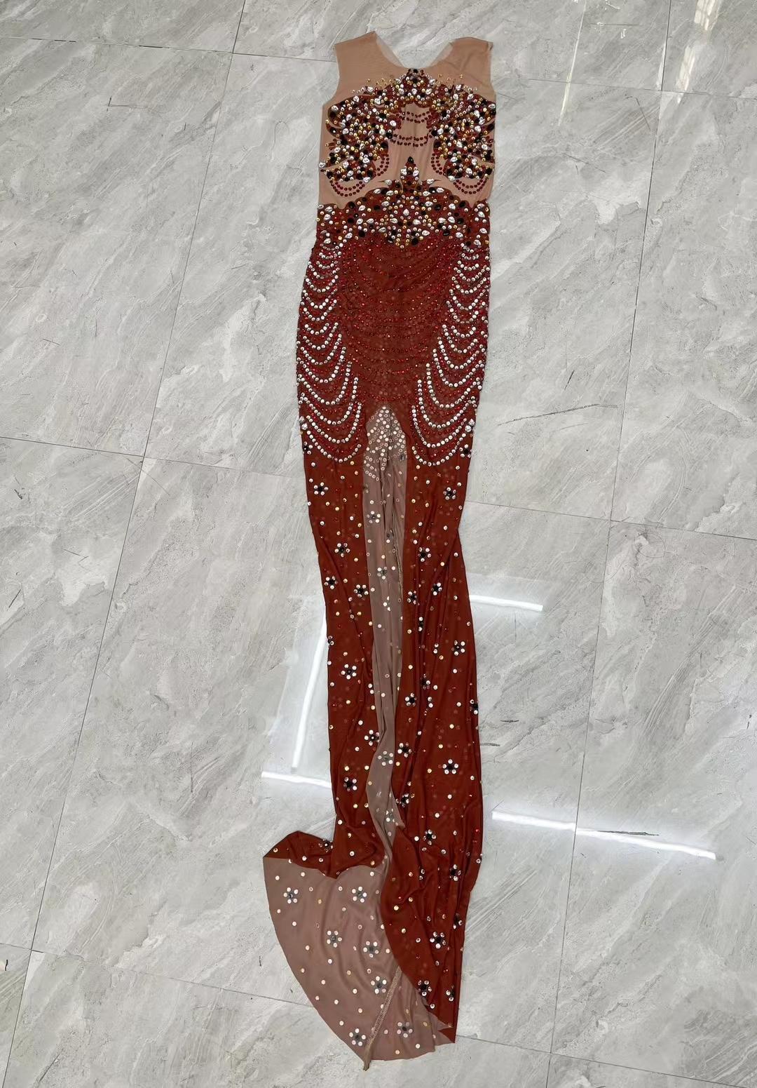 CELESINYI Huoyanniao Crystal Flame Gown