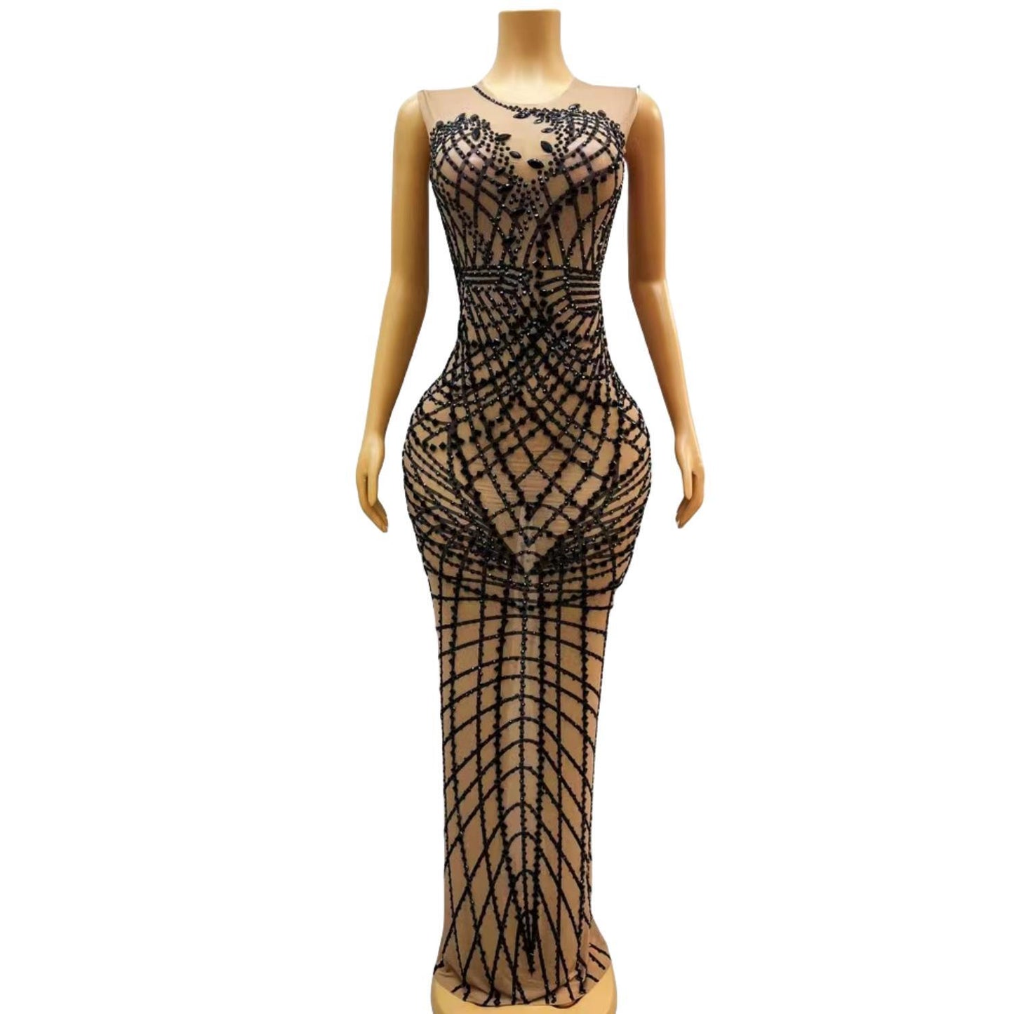 CELESINYI Yuwang Crystal Net Gown