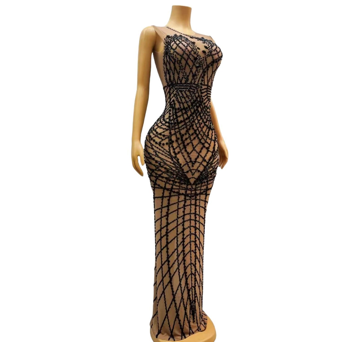 CELESINYI Yuwang Crystal Net Gown