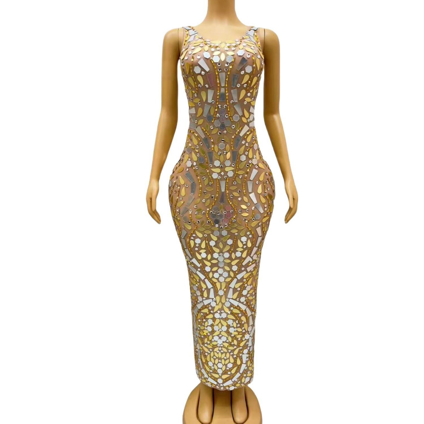 CELESINYI Fenglinghua Crystal Mirror Gown