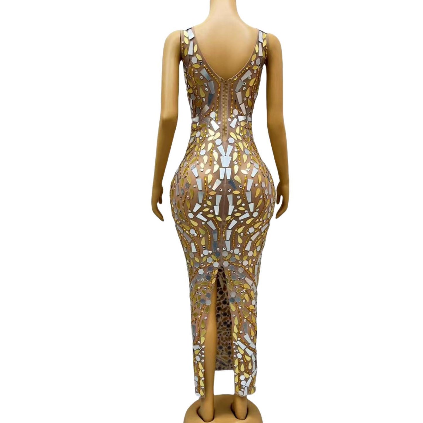 CELESINYI Fenglinghua Crystal Mirror Gown