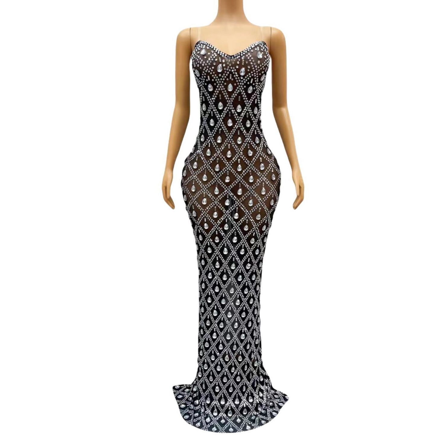 CELESINYI Chuilian Crystal Curtain Gown
