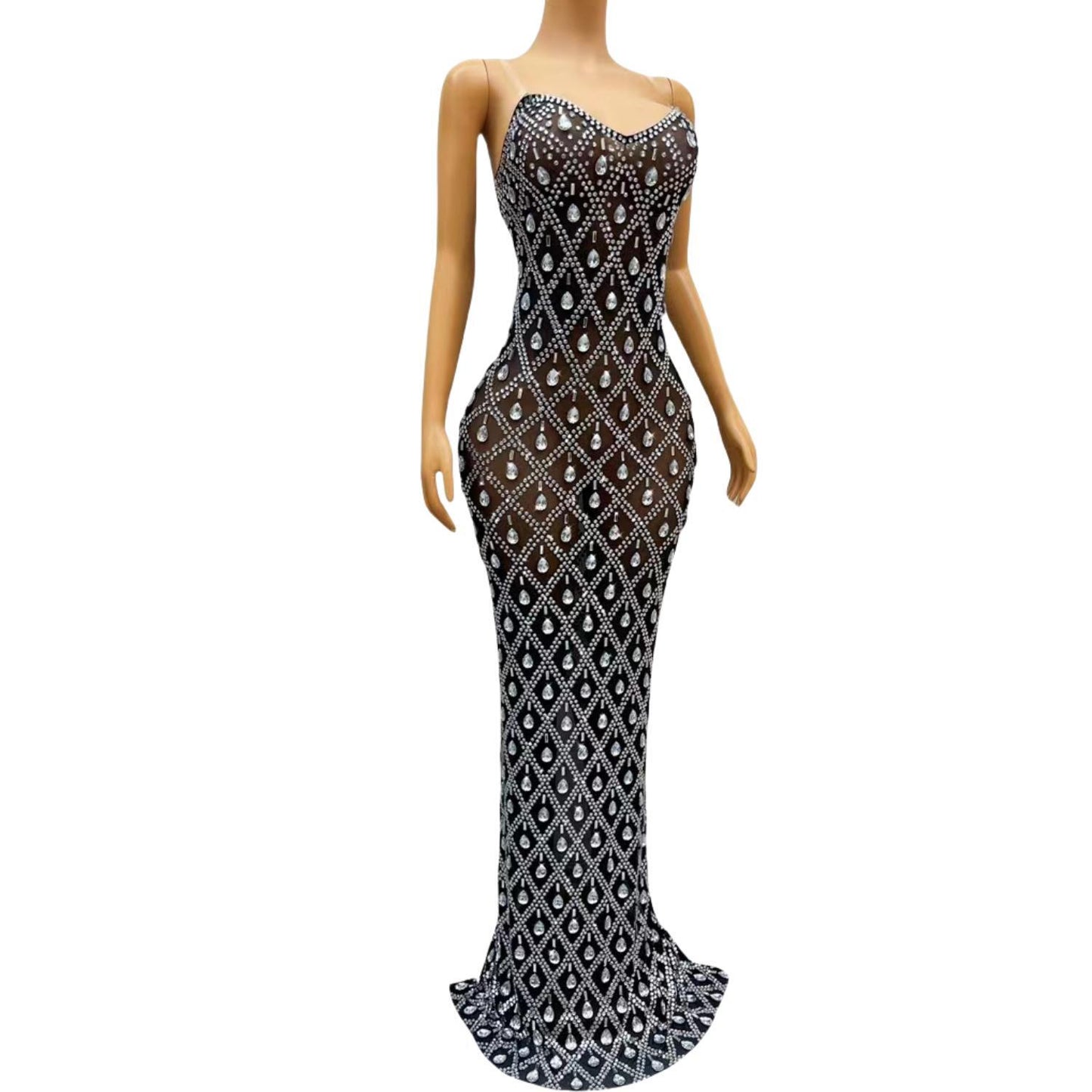 CELESINYI Chuilian Crystal Curtain Gown
