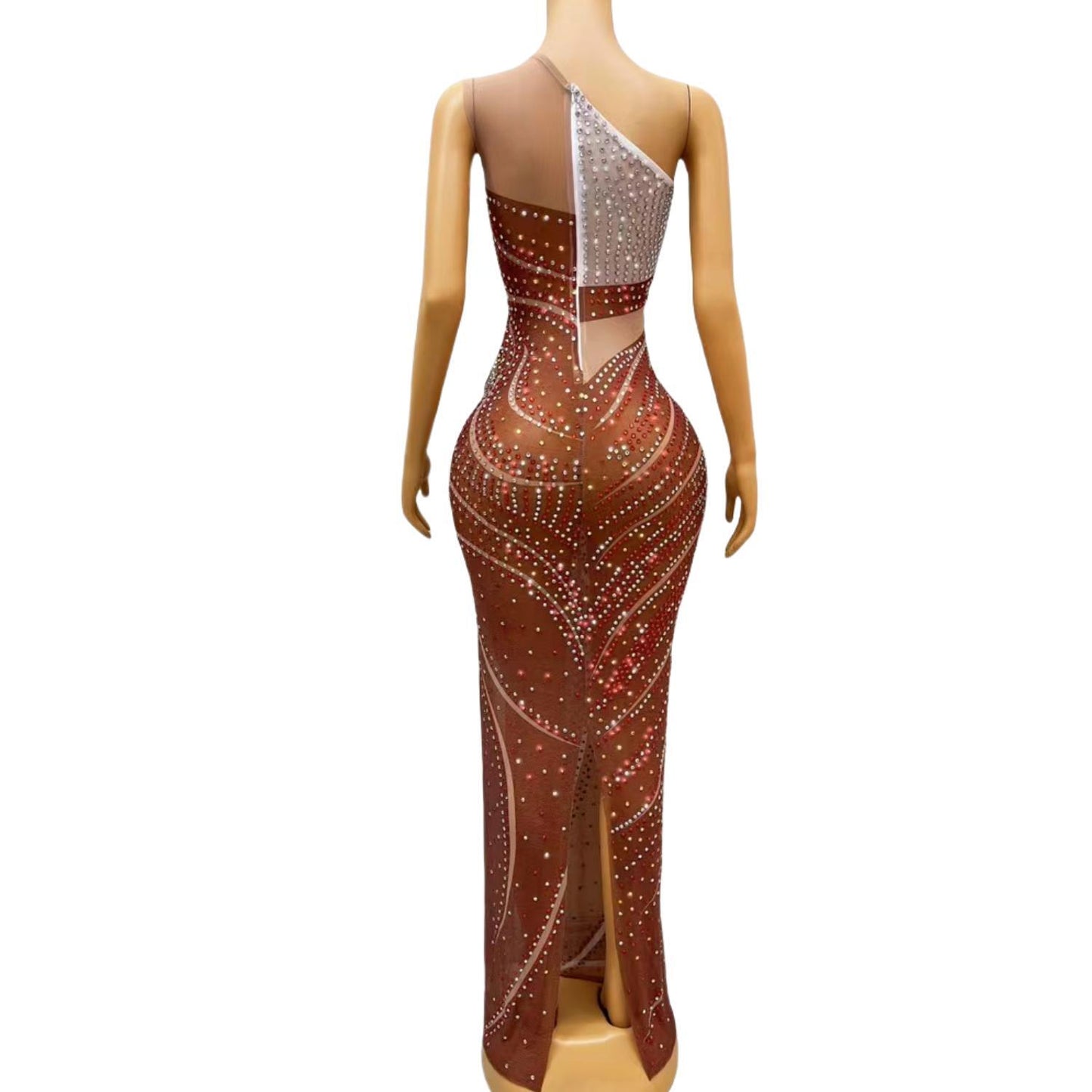 CELESINYI Manshanhong Crystal Wave Gown