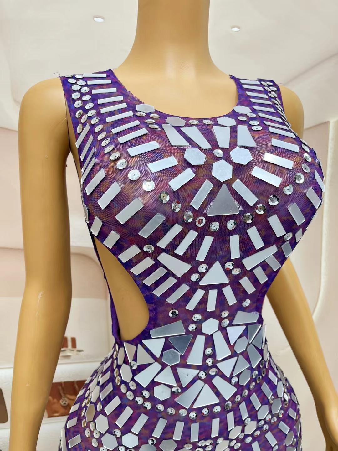 CELESINYI Yanjingshe Crystal Mirror Gown