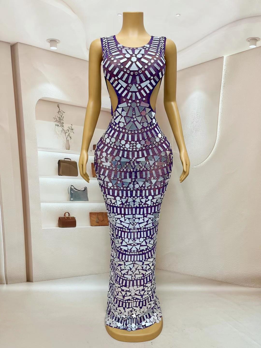 CELESINYI Yanjingshe Crystal Mirror Gown