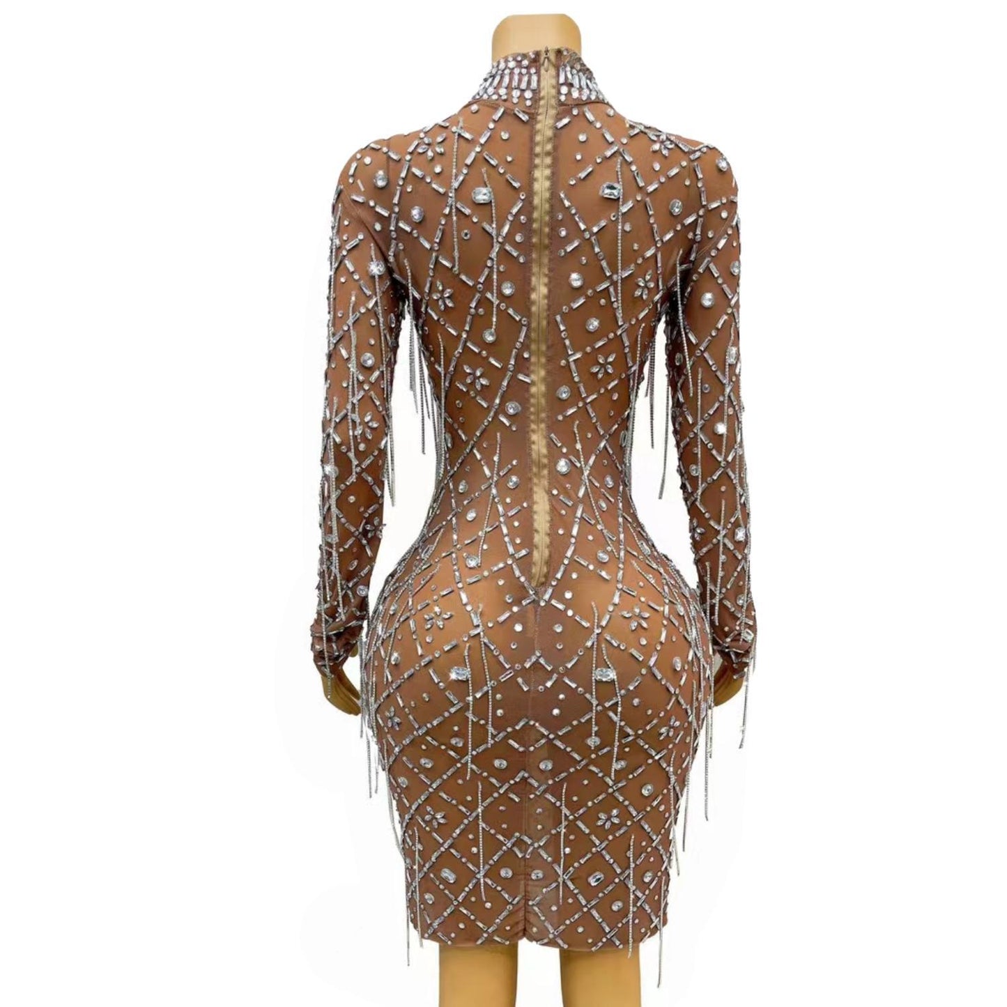 CELESINYI Yinghuochong Crystal Firefly Mini Dress