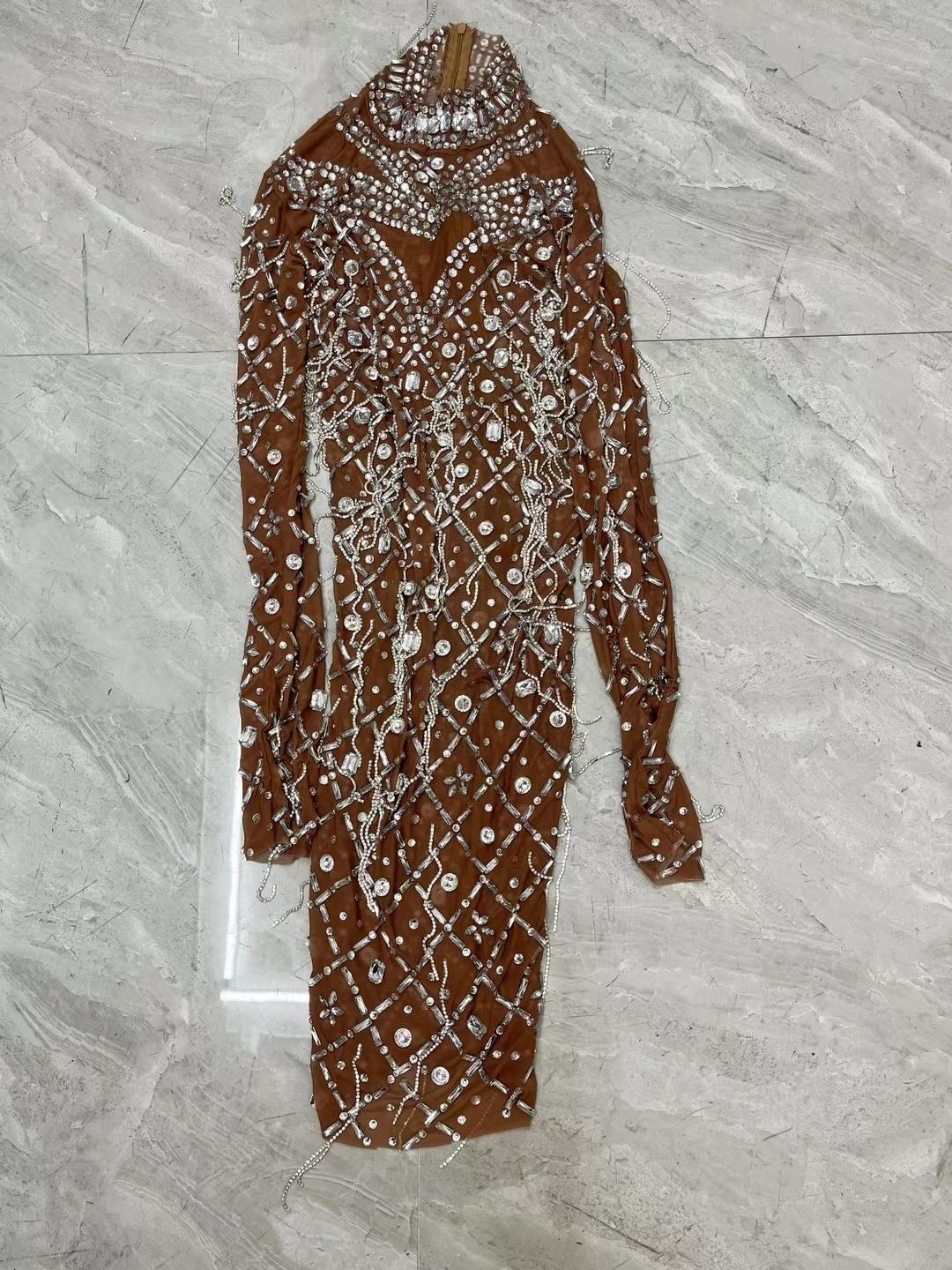 CELESINYI Yinghuochong Crystal Firefly Mini Dress