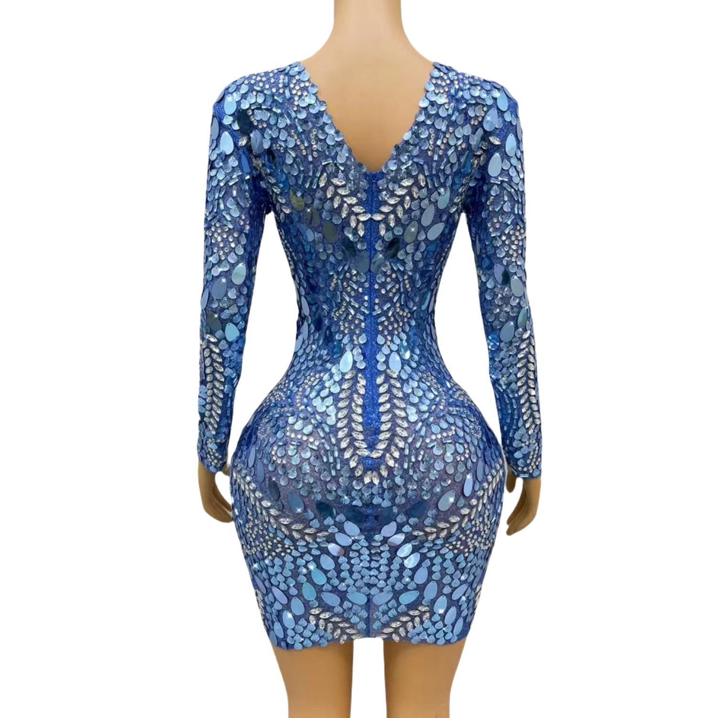 CELESINYI Lingsha Crystal Shell Gown