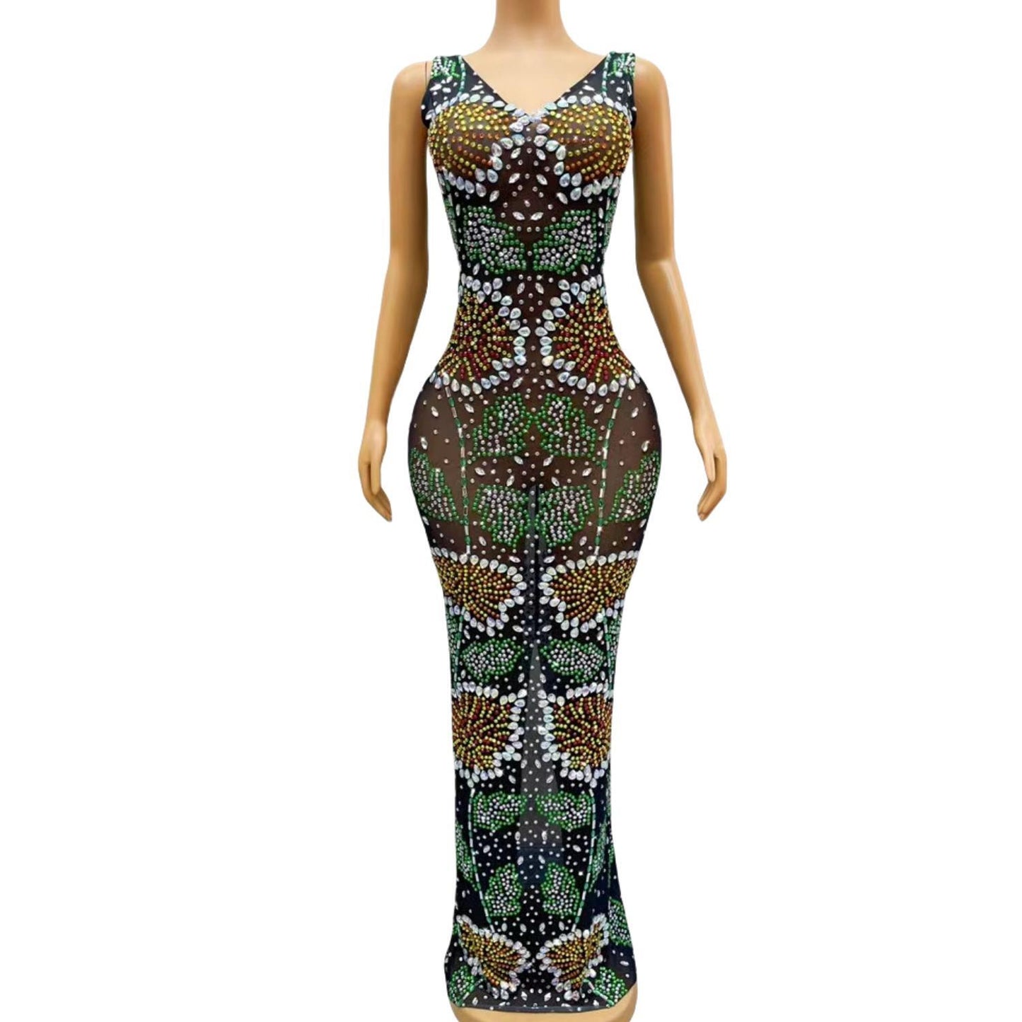 CELESINYI Huayang Crystal Flower Gown