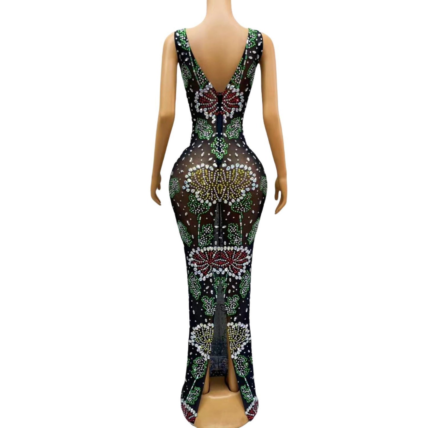 CELESINYI Huayang Crystal Flower Gown