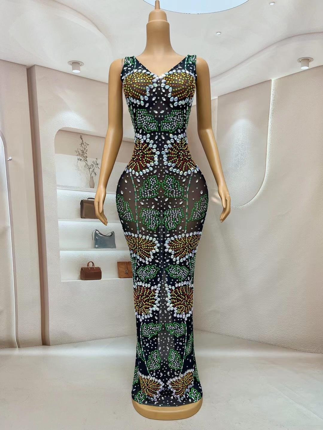 CELESINYI Huayang Crystal Flower Gown