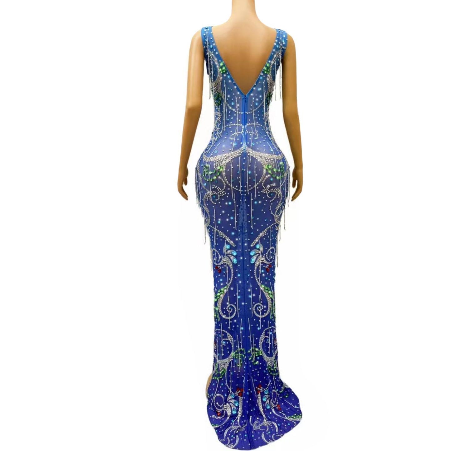 CELESINYI Fengwei Crystal Gem Gown