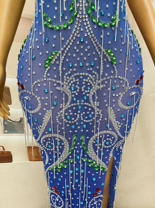 CELESINYI Fengwei Crystal Gem Gown