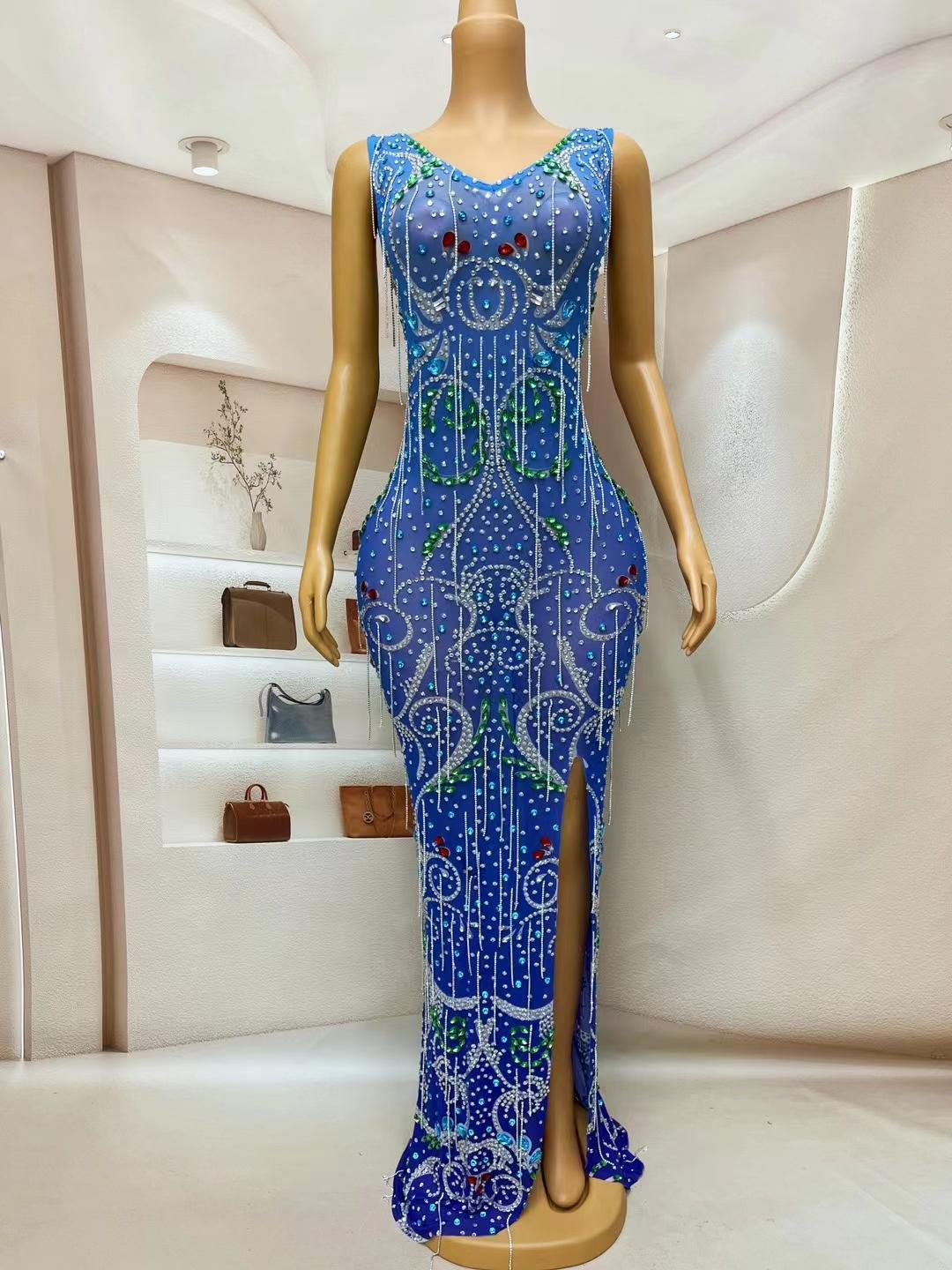 CELESINYI Fengwei Crystal Gem Gown