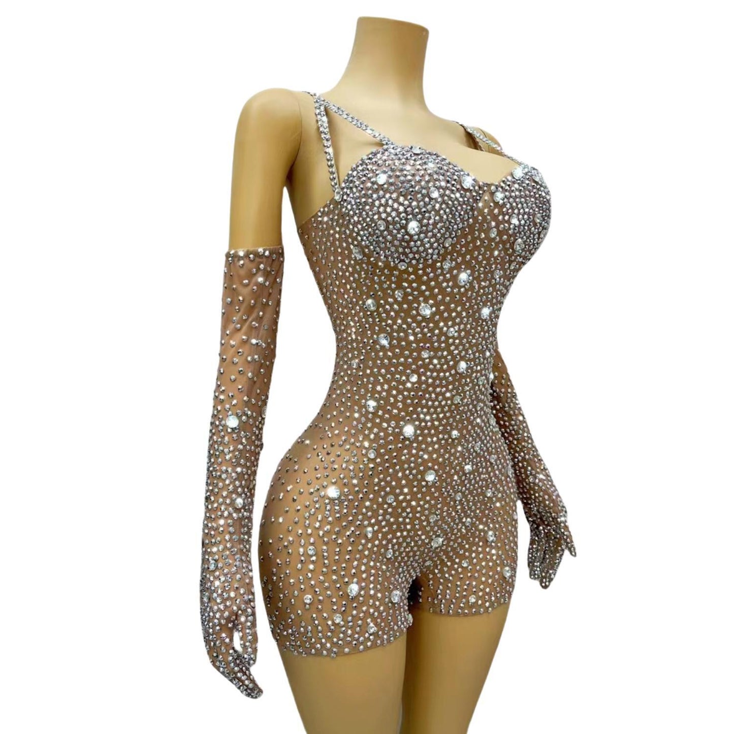 CELESINYI Shizuan Crystal Heart Bodysuit