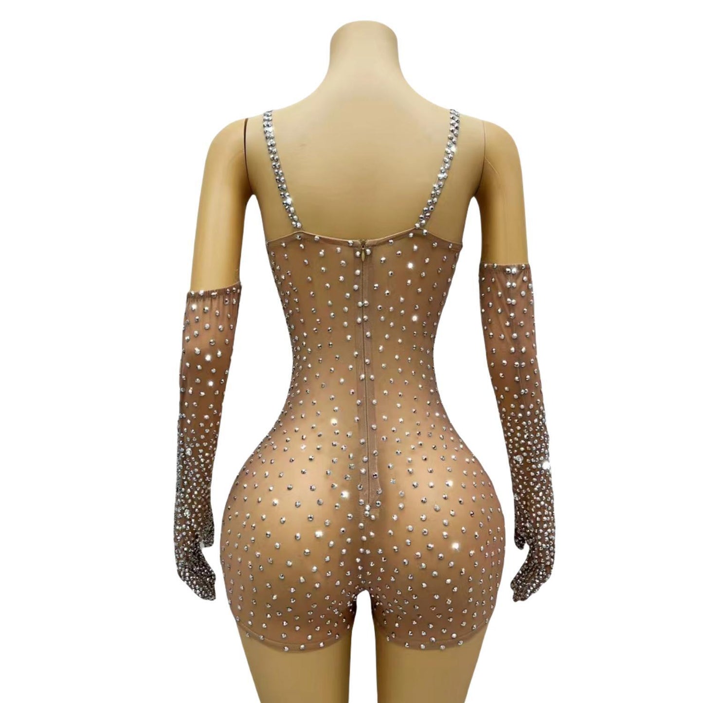 CELESINYI Shizuan Crystal Heart Bodysuit