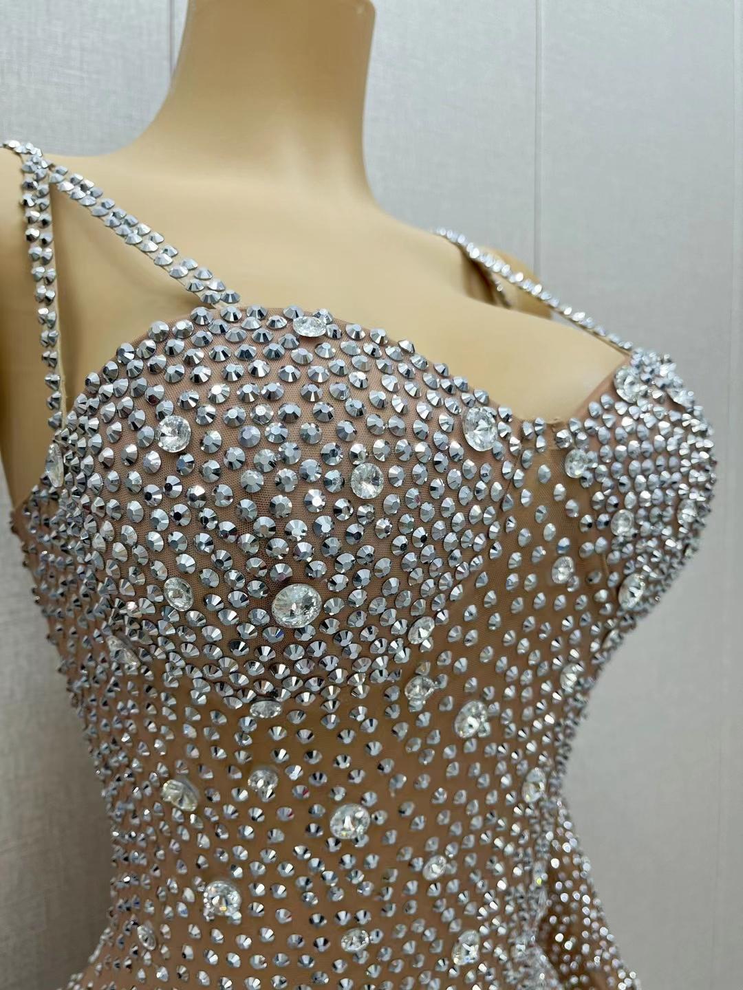 CELESINYI Shizuan Crystal Heart Bodysuit