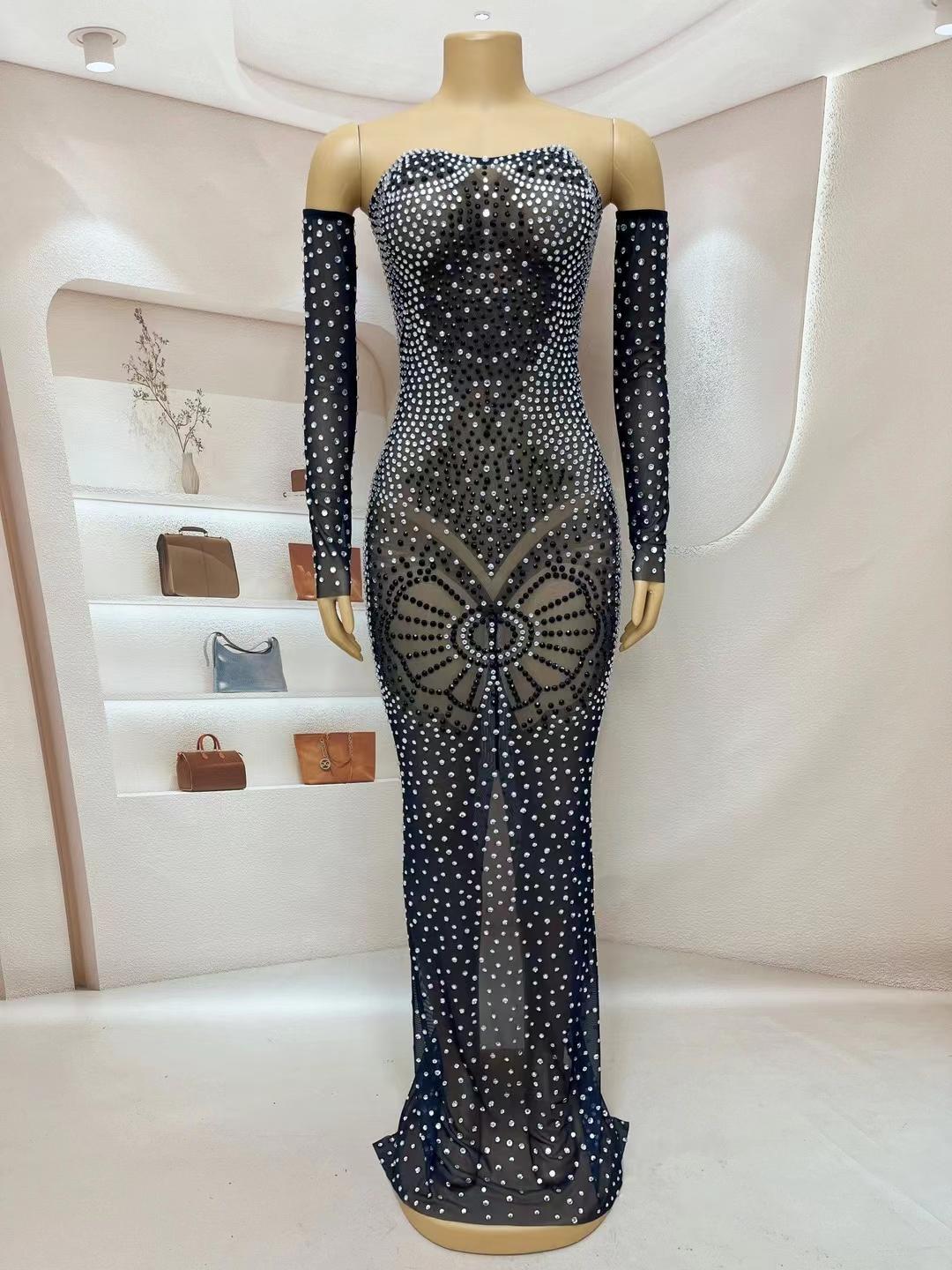 CELESINYI Yinhe Crystal Butterfly Gown