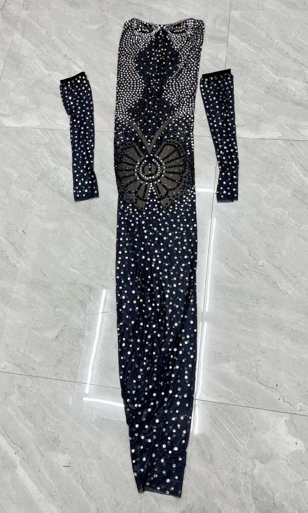 CELESINYI Yinhe Crystal Butterfly Gown