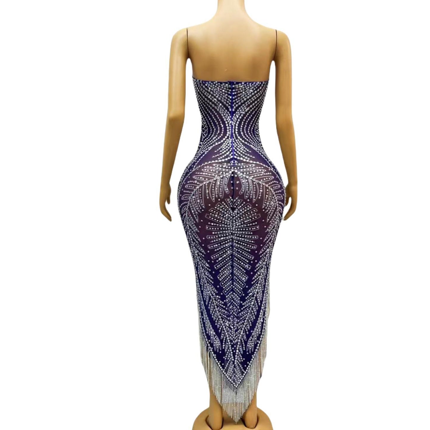 CELESINYI Jialanye Crystal Mermaid Gown