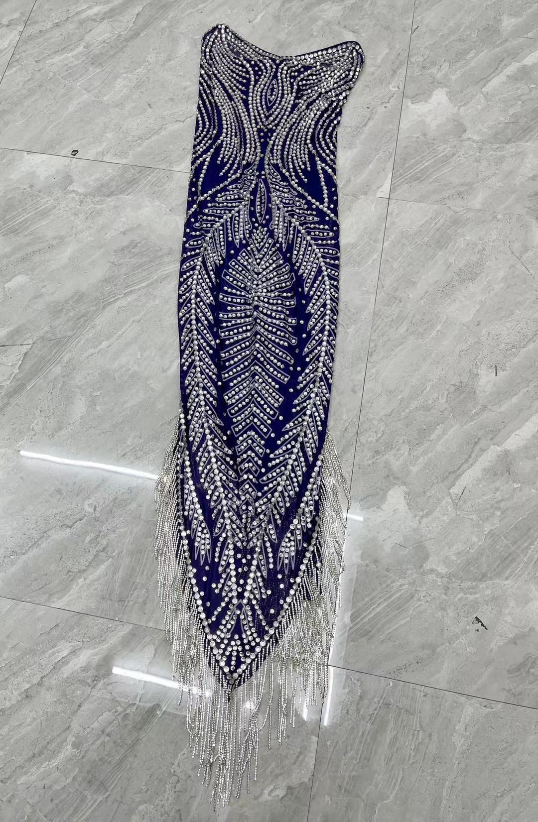 CELESINYI Jialanye Crystal Mermaid Gown