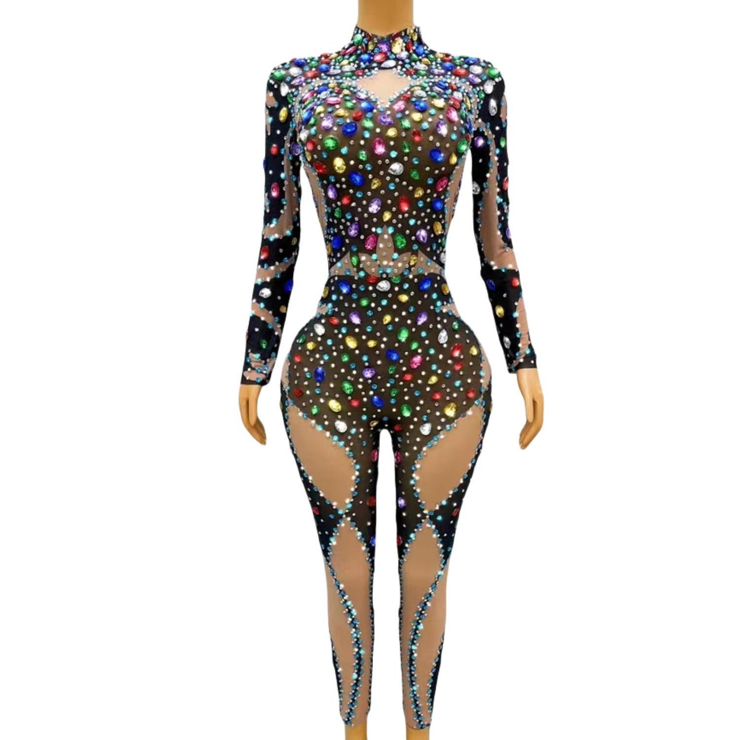 CELESINYI Qicaiyouyu Crystal Gem Jumpsuit